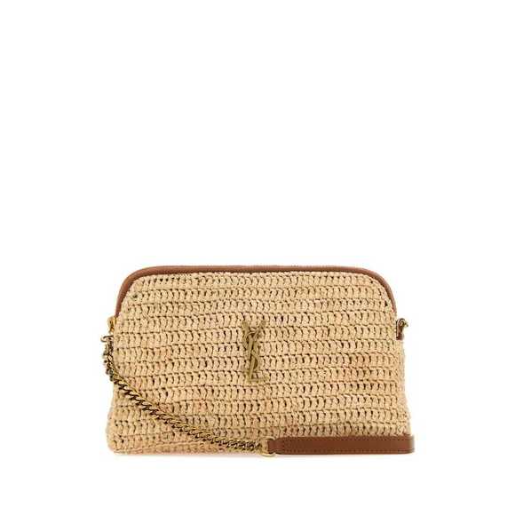 Yves Saint Laurent Crochet Shoulder Bag Beige - Picture 1 of 3